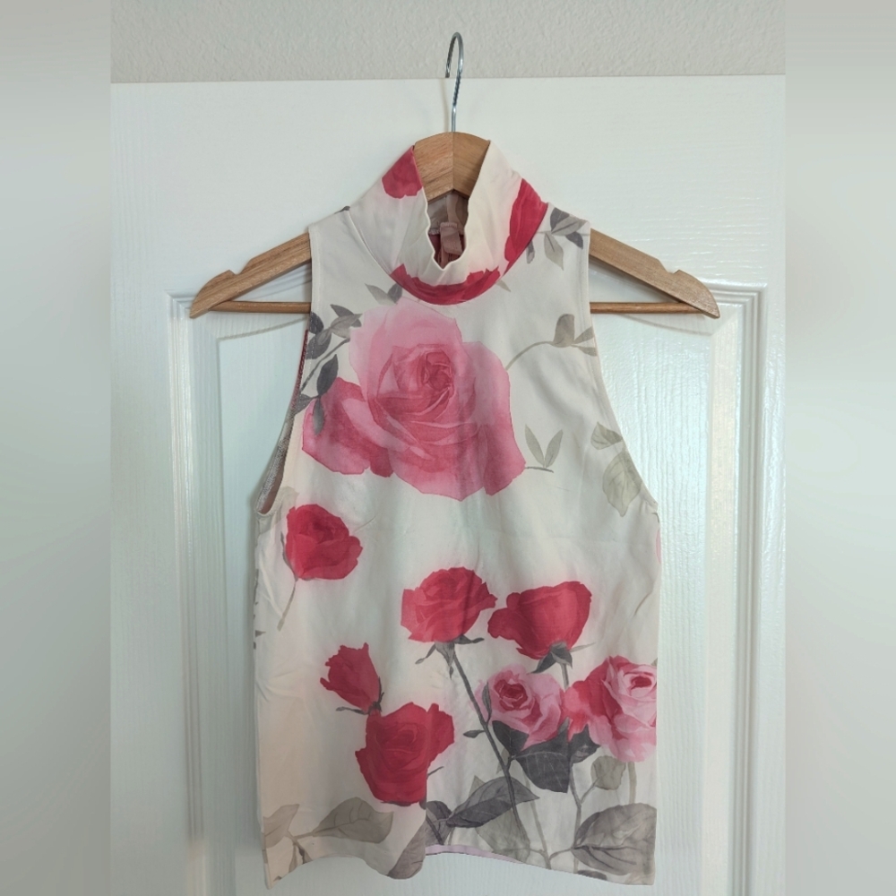 Vintage Victoria's Secret Rose High Neck Top